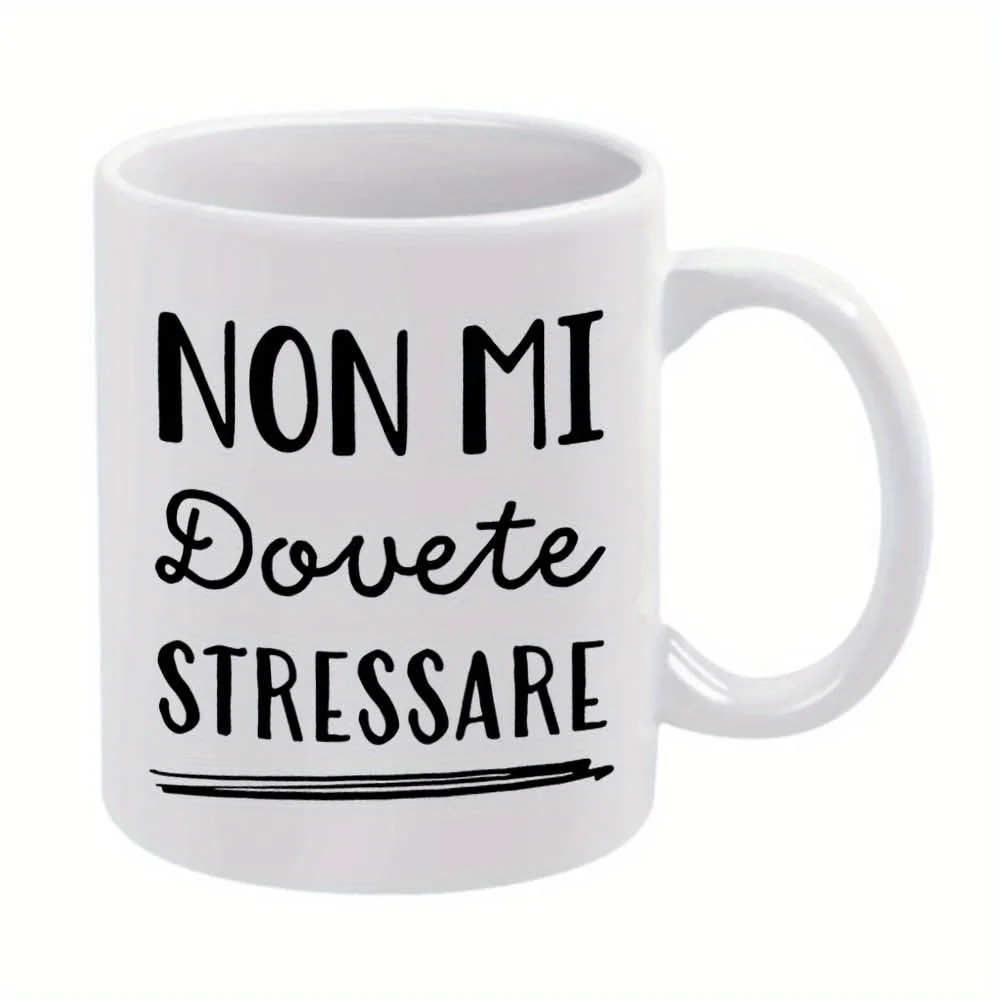 1pc Italian Humorous Ceramic Mug  