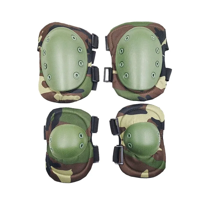 Tactical Combat Protective Knee Elbow Protector Pad Set Gear Sports Military Knee Elbow Protector Leg Protection for Cycling