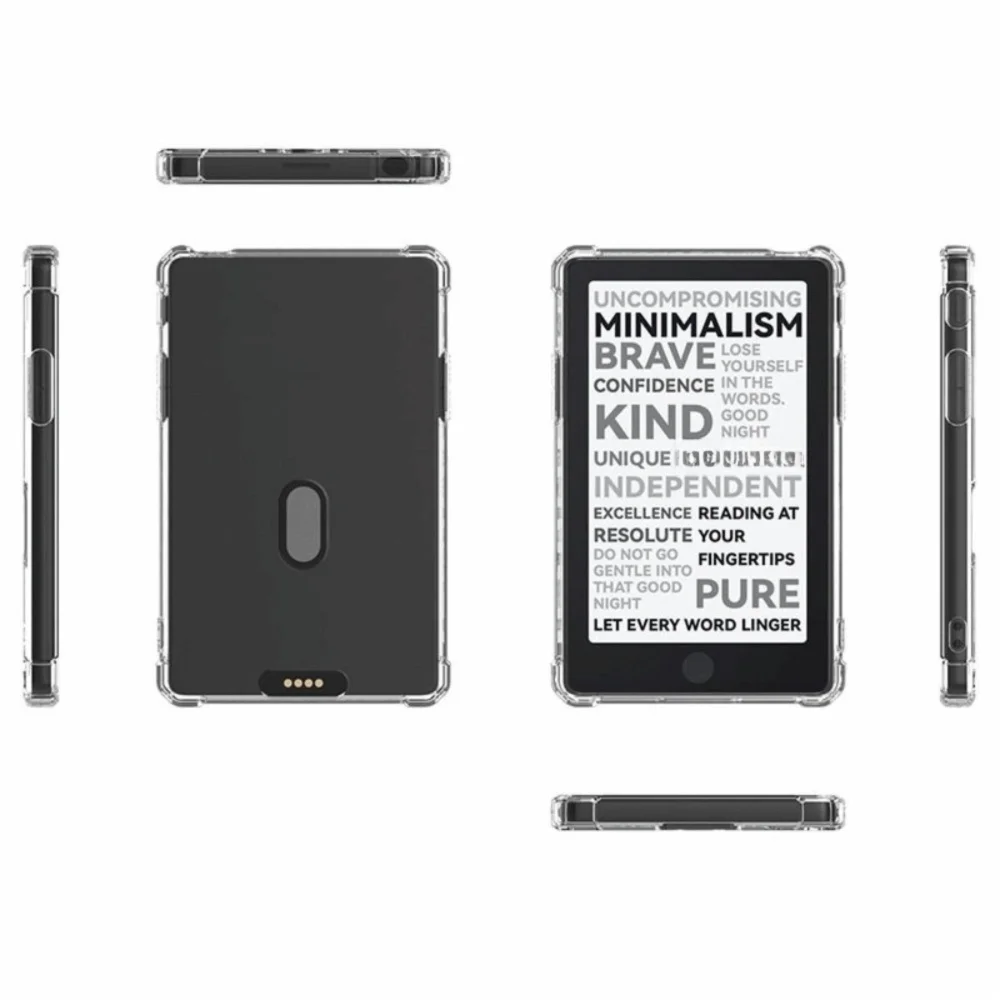 Soft TPU Protective Cover Transparent Scratch‑resistant EBook Reader Case Shock Absorbing Protective Shell for XTEINK X4Pro