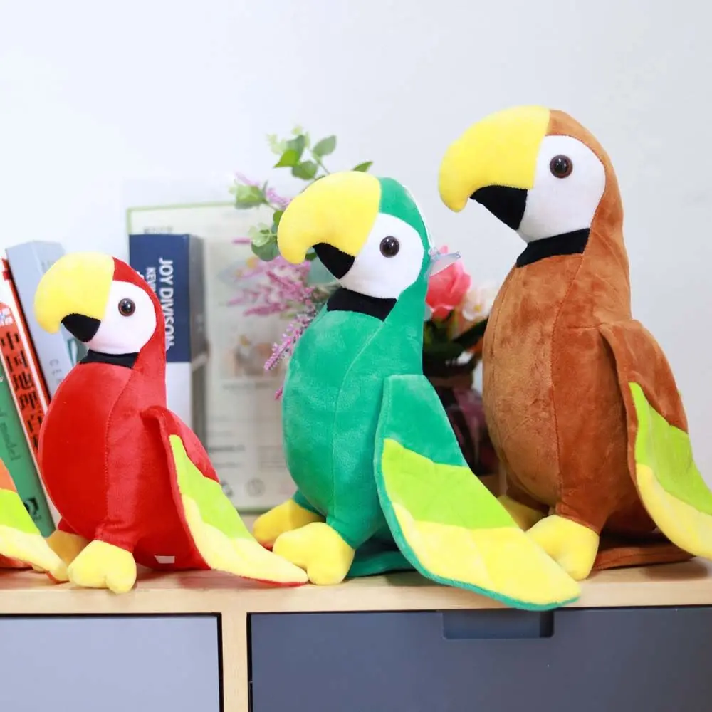 20/25cm Birthday Gifts Macaw Cotton Home Decoration Plush Pillow Stuffed Toys Plush Doll Plush Animal Toy Parrot Plush Toys