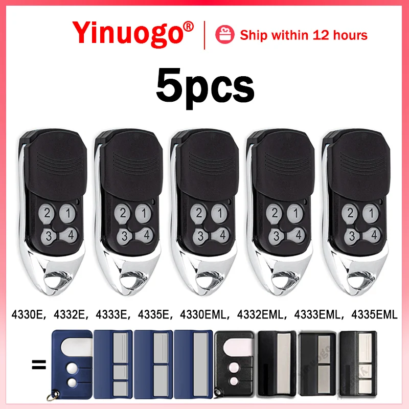 

For 4335E 4330E 4332E 4333E Garage Remote Control 433.92MHz Compatible With 4330EML 4332EML 4333EML 4335EML Hand Transmitter