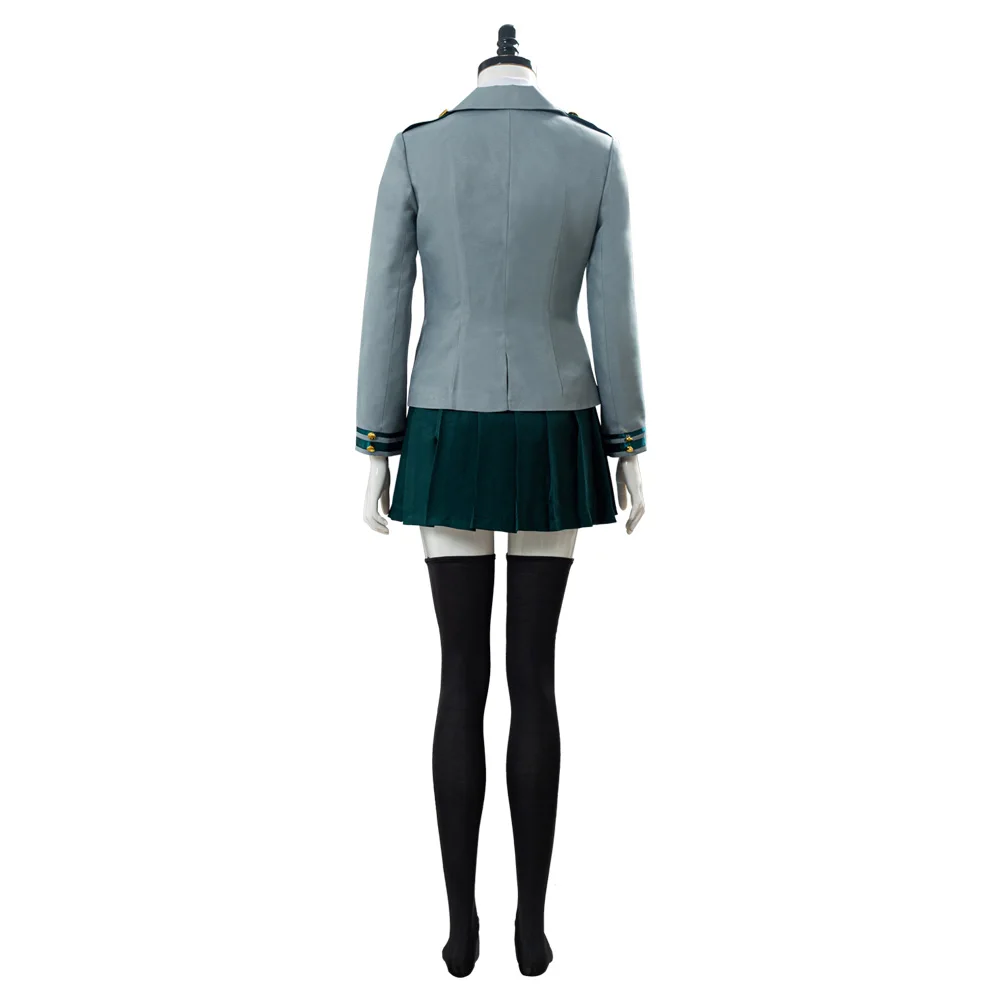 Halloween Grey Campus Uniform Cosplay Costume outfit Carnival My Hero Women Adult Roleplay Clothes For Girls Carnival Suit