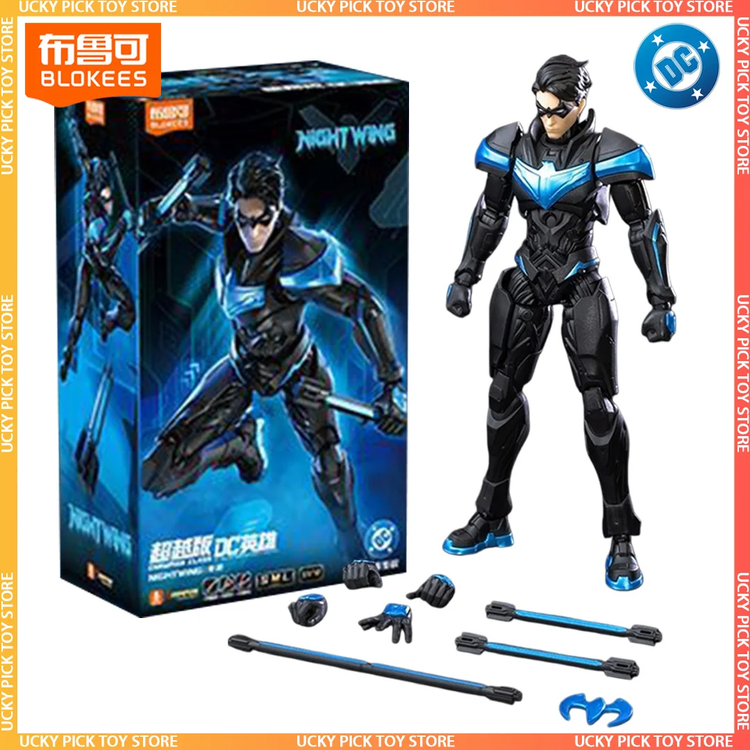 Nuevas figuras de acción Blokees DC Heros Series Champion Class Nightwing Robin, modelo articulado, figuras ensambladas, figura de Superman y Batman