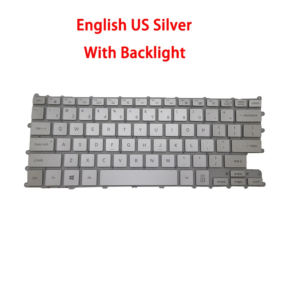 

Клавиатура для ноутбука Samsung NT930QAA NT930QBE 930QAA 930QBE, английская, США, Корея, KR с подсветкой, без рамки, новая