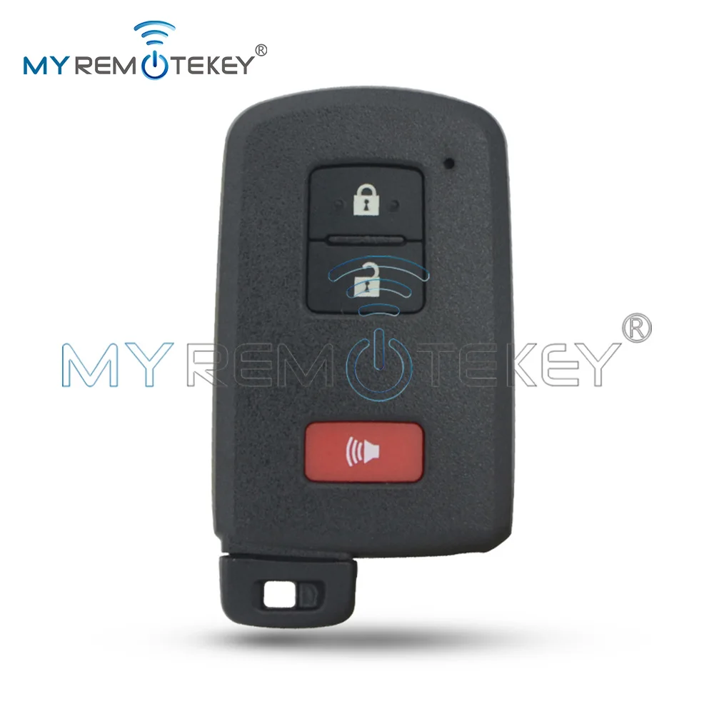 REMTEKEY FCC HYQ14FBA Smart Key Case 2 Button with Panic for Toyota Prius C Tacoma 2016 PN 89904-52290