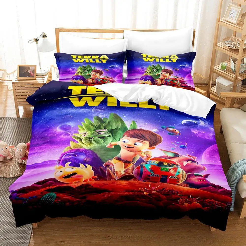

Game Terra Willy Bedding Set Single Twin Full Queen King Size Bed Set Adult Kid Bedroom Duvet Cover Sets 3D Anime Bed Sheet Set