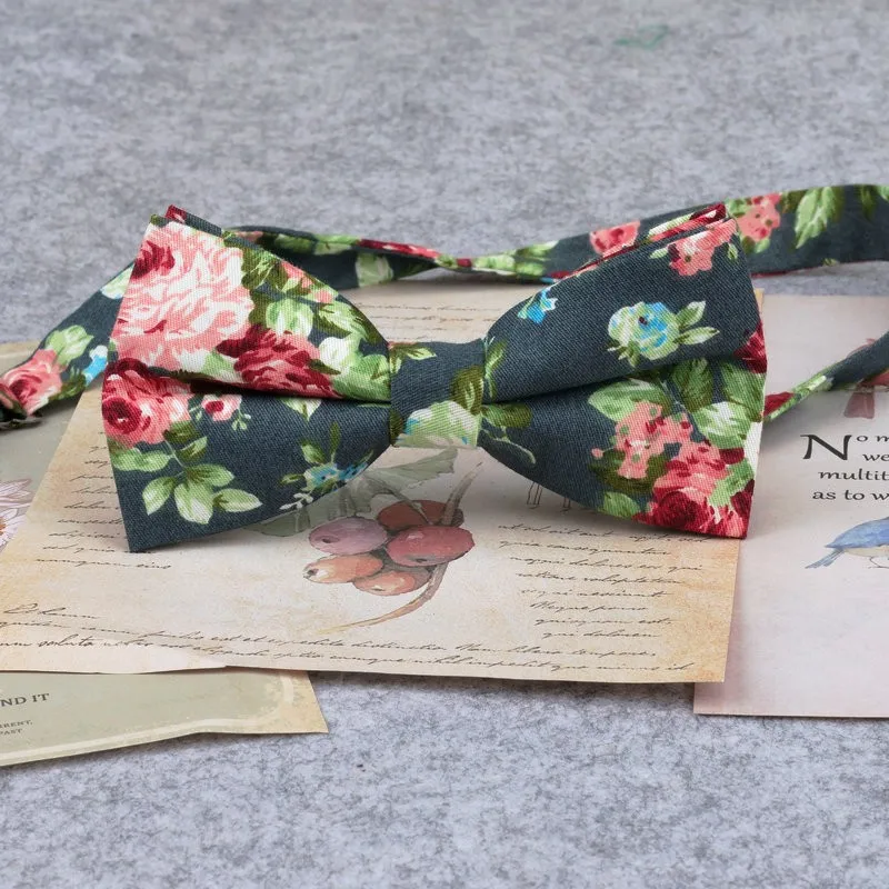 Marke Neue Männer Mode Retro Blume Drucken Bogen Krawatten Für Mann Casual Schule Jungen Katzen Muster Neck Tragen Bowtie Zubehör schmetterling – Detail 39