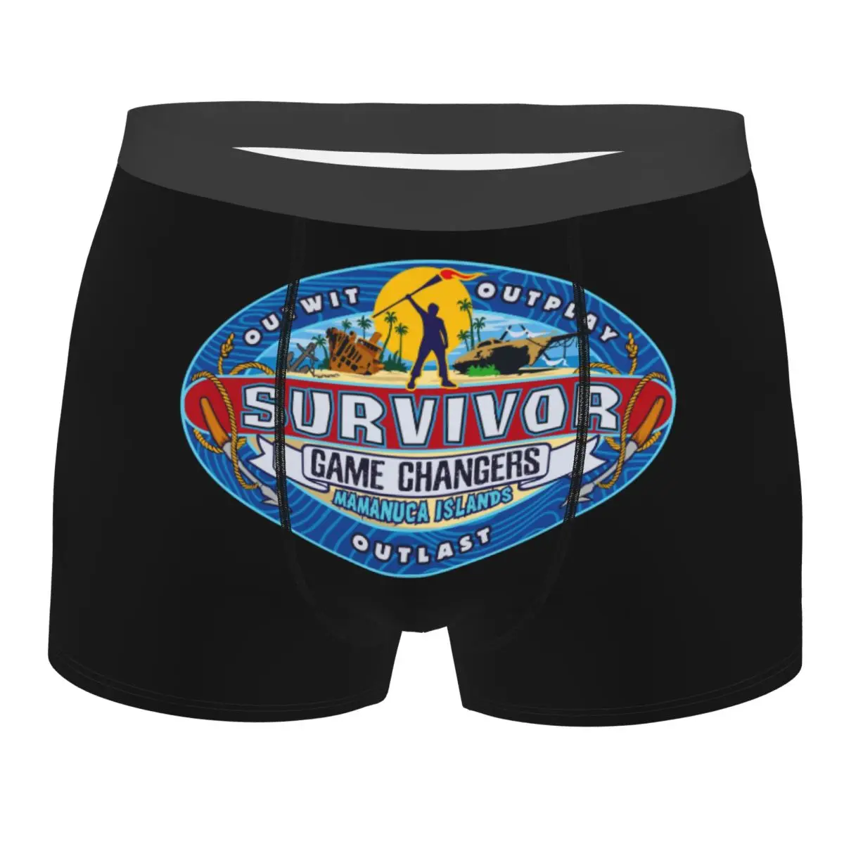 

Custom Adventure Game TV Show Survivor Mamanuca Boxers Shorts Men's Briefs Underwear Fashion Underpants