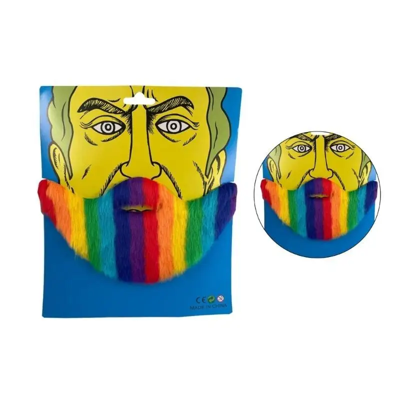 

39BD Halloween Fake Beard Funny Fake Mustache Hair Disguise Accessories False Mustache Cosplay Supplies