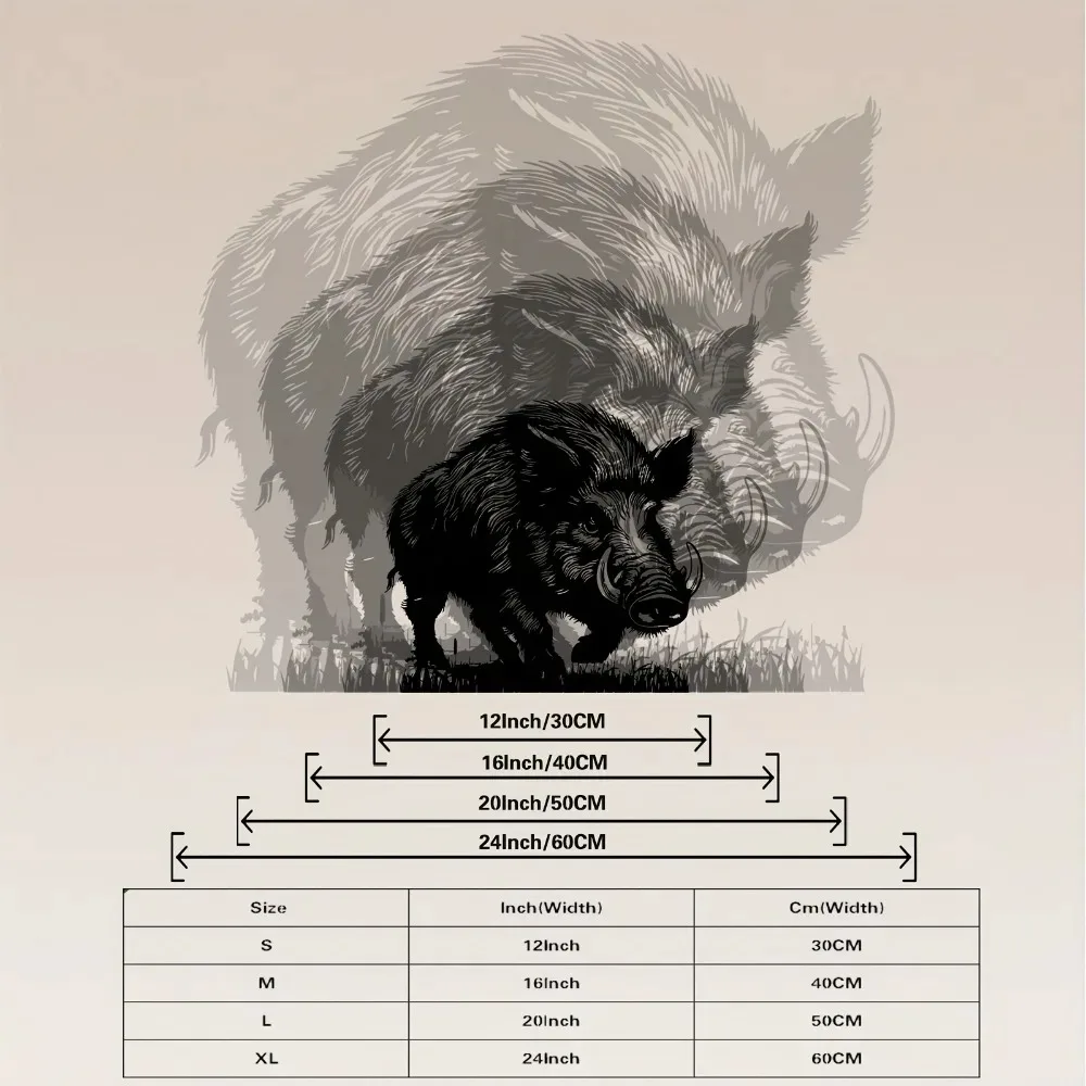 CIFBUY Iron Boar Wall Art Realistic Boar Silhouette Metal Plaque Laser Cut Sign For Hunting Lodge Garage Farm Outdoor Decor Gift