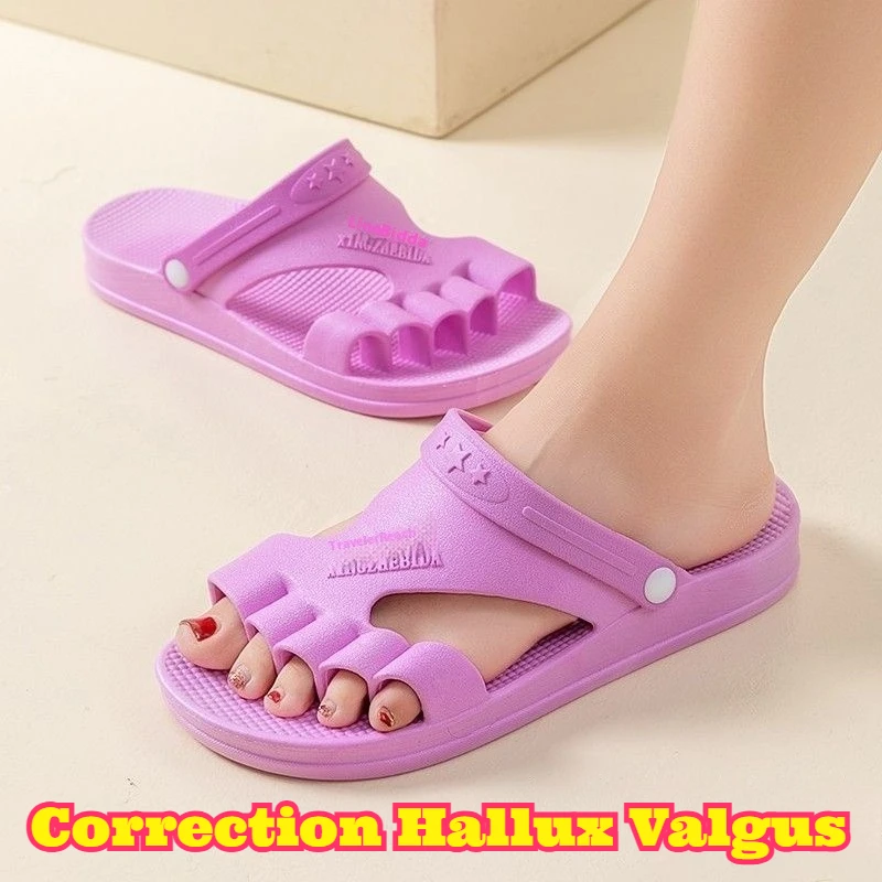Toe Separator Sandals  Men Women Bunion Corrector Comfortable Arch Support Slippers Anti Slip  Indoor Outdoor Driving Walking