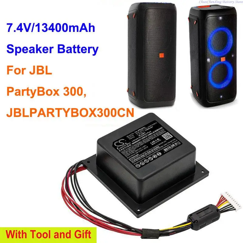 Bateria Cameron Sino 13400 mAh 2INR19/66/4, SUN-INTE-125 do JBL JBLPARTYBOX300CN, PartyBox 300