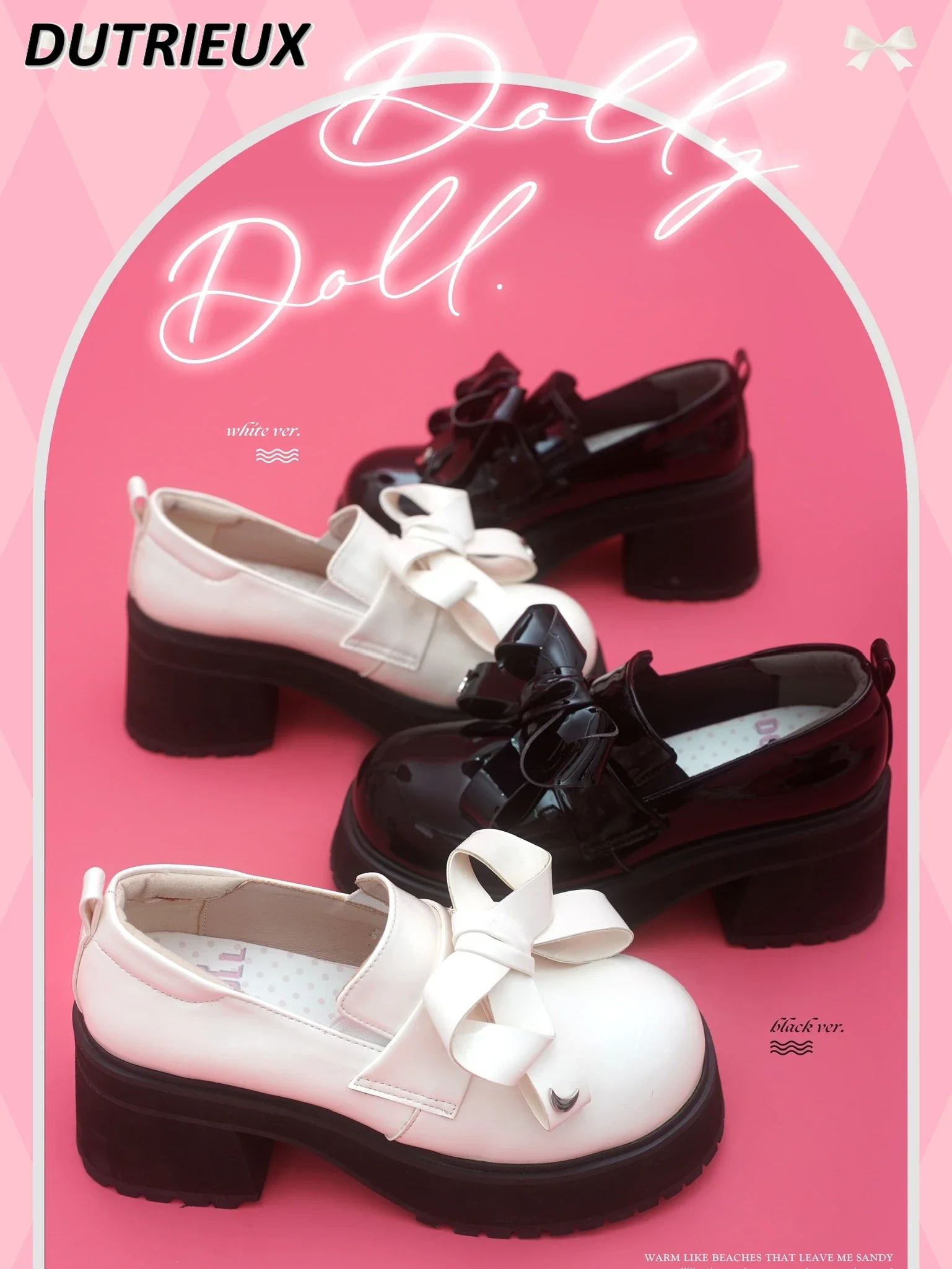 Doce bonito lolita sapatos para senhoras jk uniforme plataforma mary janes dedo do pé redondo bombas verão outono moda salto alto feminino