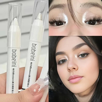 Brightening Highlighter Pen, Matte Pearl Bright white/Gold Tone, Long Lasting Waterproof, Stage & music festival eyeshadow stick