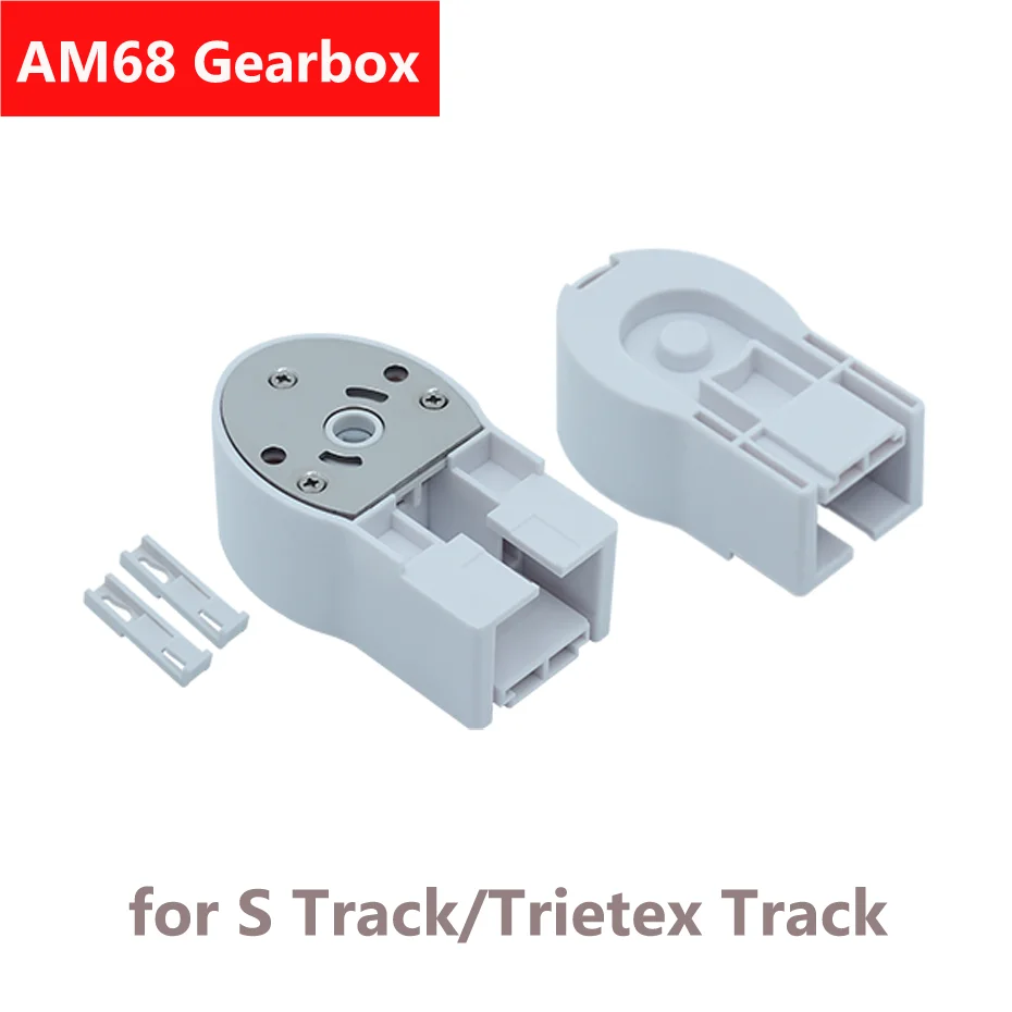 Caixa de velocidades silenciosa para trilho Dooya S, trilho triangular para todos A-OK AM68, Curtai Motor, acessórios para pista, ganchos, novos,