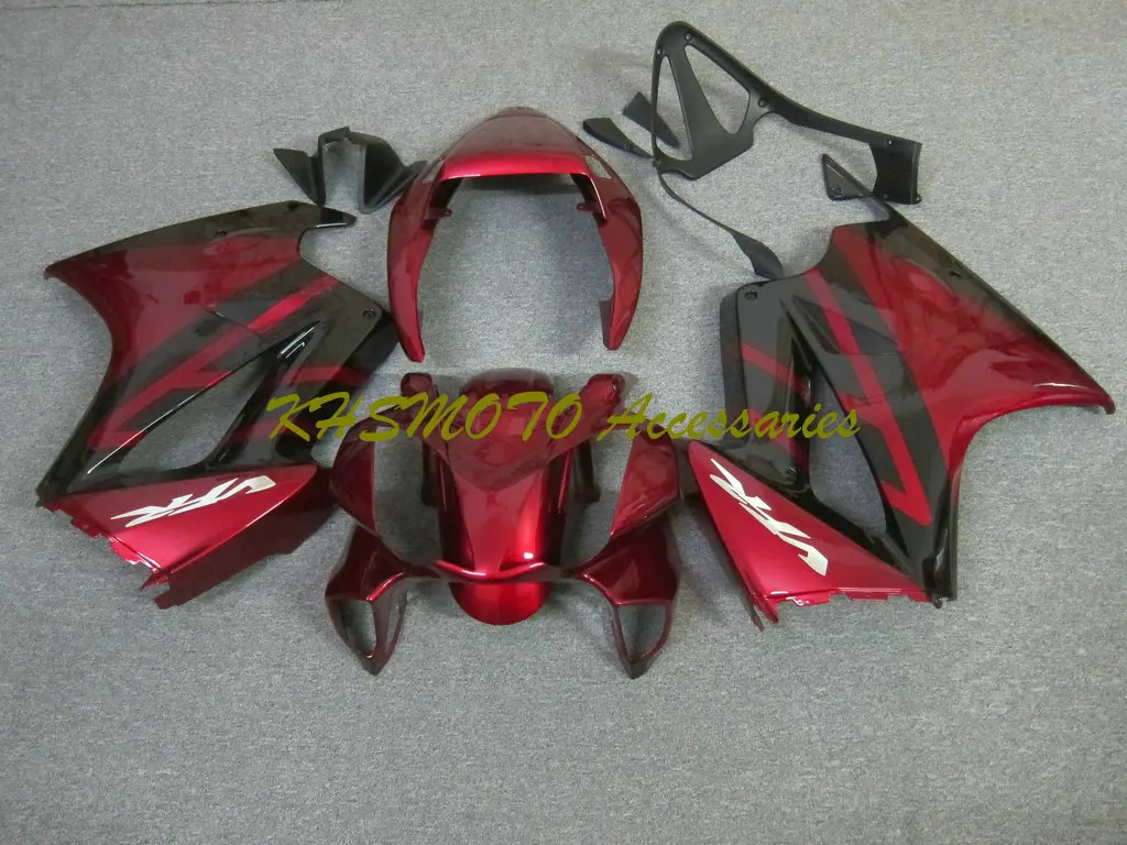 Motorcycle Fairings Kit for HONDA VFR800 02-06 VFR 800 2002 2003 2004 2005 2006 Fuel Tank Injection Red Black Bodywork Set