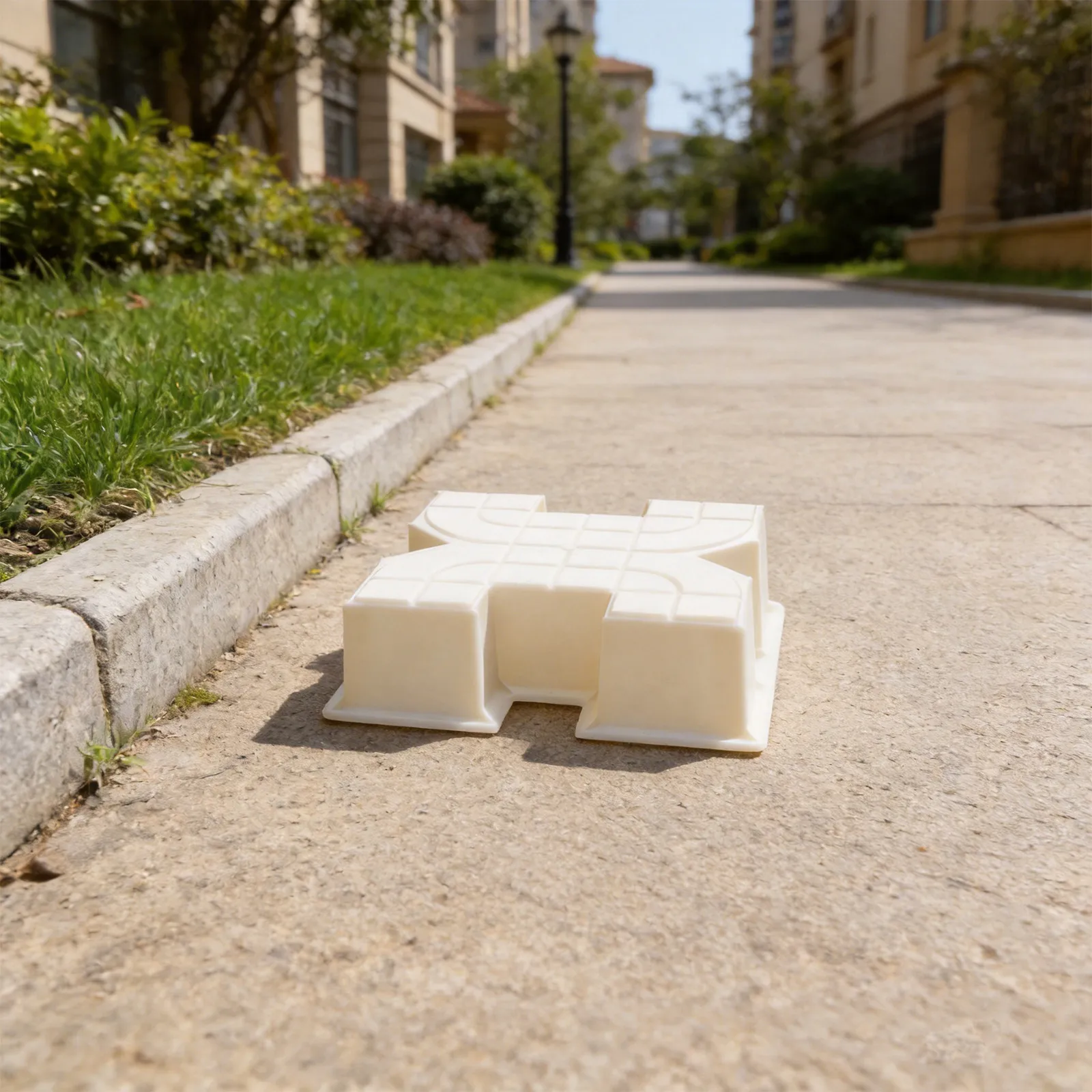 High-Strength Plastic Grass Block Paver Mold for Concrete DIY Lawn, Patio, Walkway & Garden Path