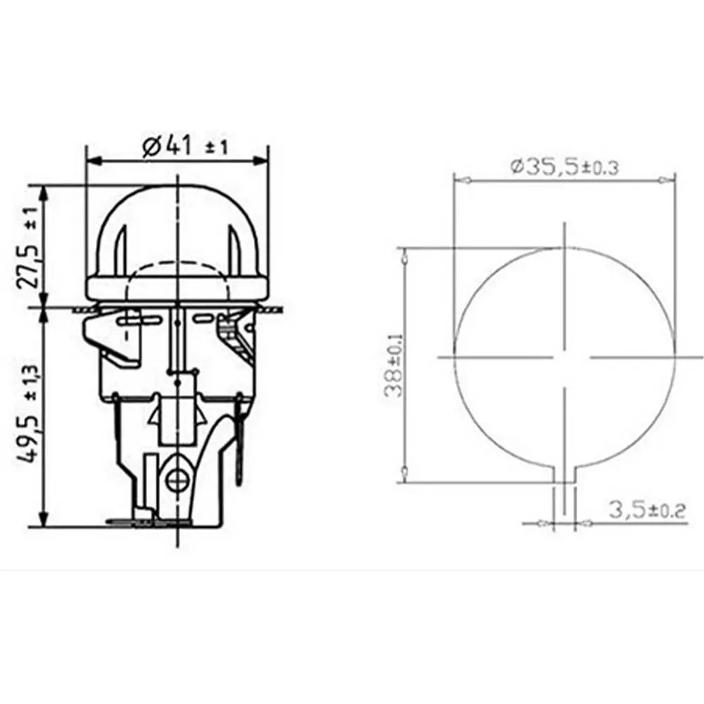 E14 Oven Lamp Holder Ceramic Base High Temperature Resistant Illumination Lamp Holder Tempered Glass Round Head Oven Lamp Cap