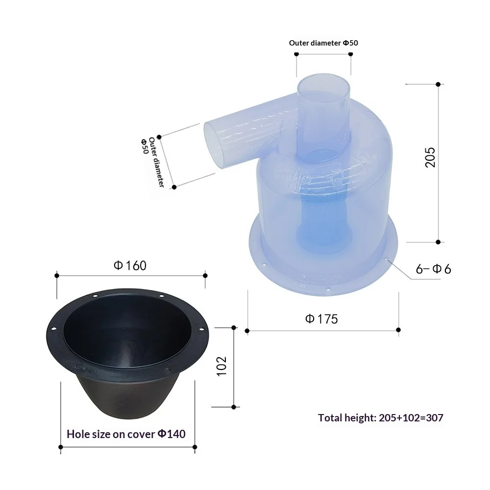 

50ST10/sn50t10-x Efficient Cyclone Dust Collector，Cyclone Dust Collector (Clear, Turbocharged)