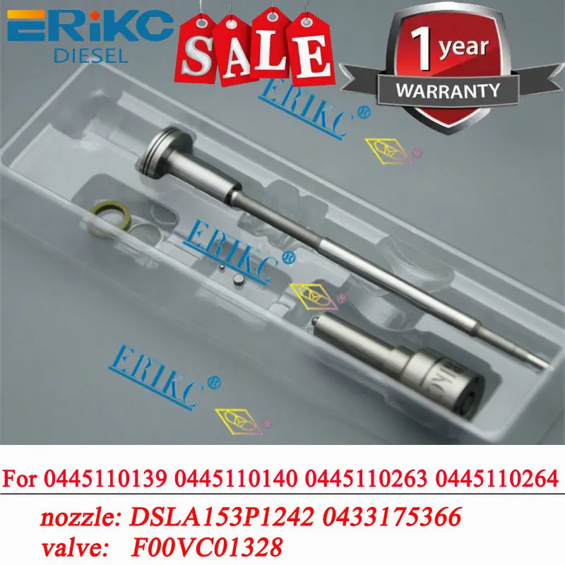 0445110139 0445110140 0445110263 0445110264 Diesel Injector Sprayer Nozzle DSLA153P1242 0433175366 Valve F00VC01328
