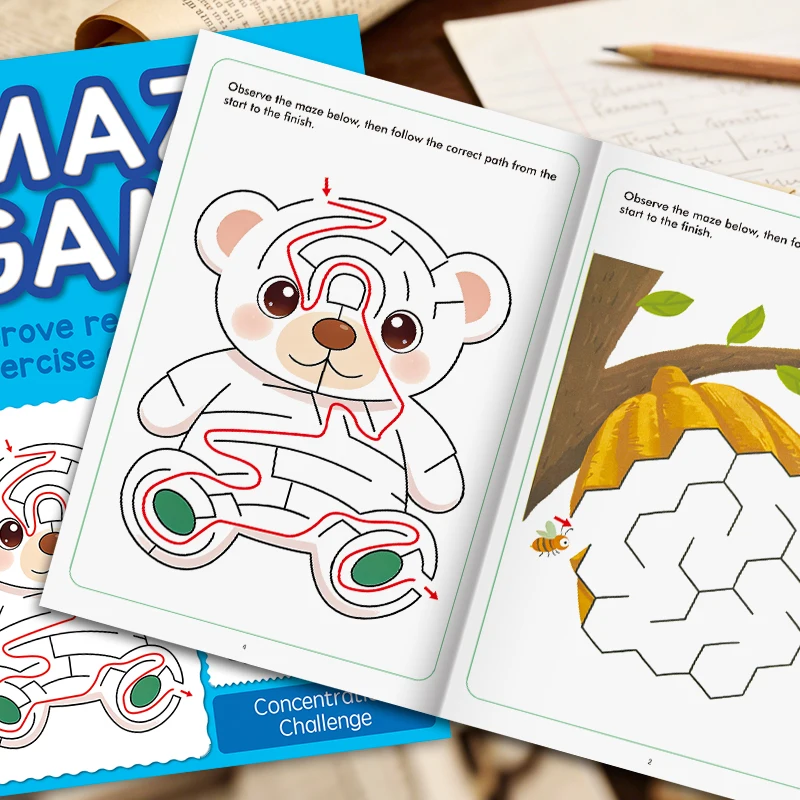 

Книга-головоломка с лабиринтами: увлекательные задания для развития логического мышления и концентрации внимания у детей