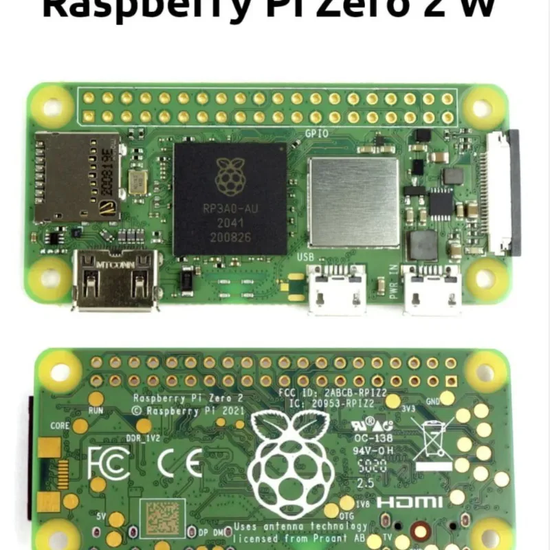 Raspberry Pi Zero 2 W, 1GHz quad-core ARM Cortex-A53, 512MB SDRAM, Bluetooth BLE WiFi, Pi 0 2W kit with pin header & case