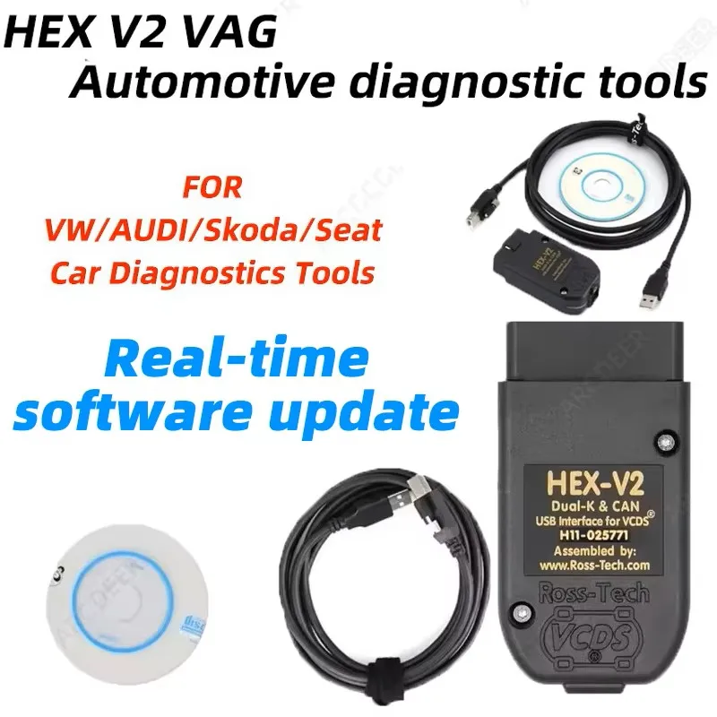 

Высококачественный многоязычный HEX V2 VAG VCDS 24,7 ATMEGA162 FT232 5054 для VW/AUDI/Skoda/Seat, инструменты для диагностики автомобилей