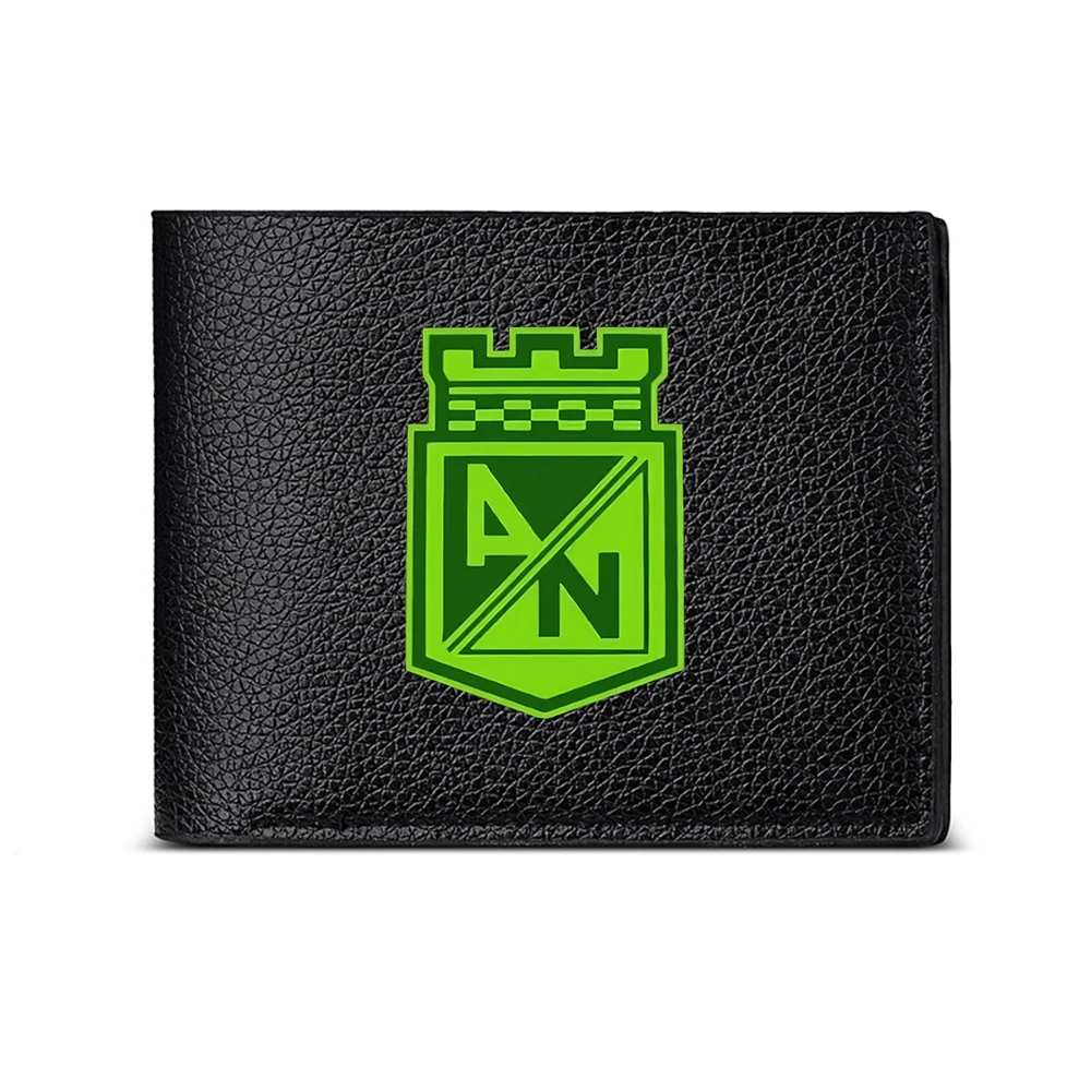 Green Shield Crest Design Men's Wallet Card Holder Casual Business Fashion Print Style