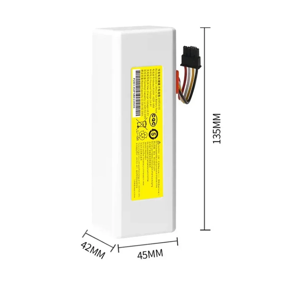 Dla Xiaomi Robot Battery1C P1904-4S1P-MM Mijia Mi Vacuum Cleaner Sweeping Mopping Robot Replacement Battery 9800mAh 12800mAh