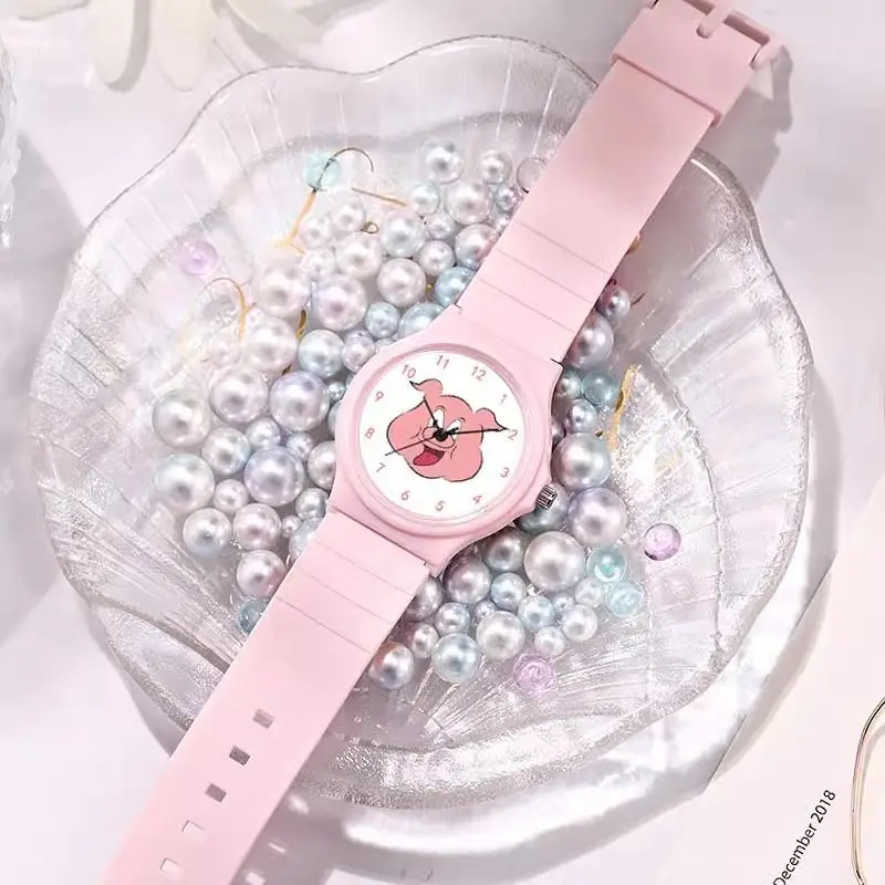 Orologio al quarzo per bambini orologio da maiale rosa studente di scuola media Internet Celebrity nonna mi ha dato un orologio