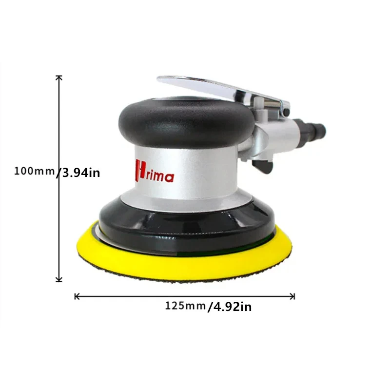 5-inch Pneumatic Polishing Machine Automotive Waxing Polishing Machine Air Mill Sandpaper Polishing Machine Dry Mill