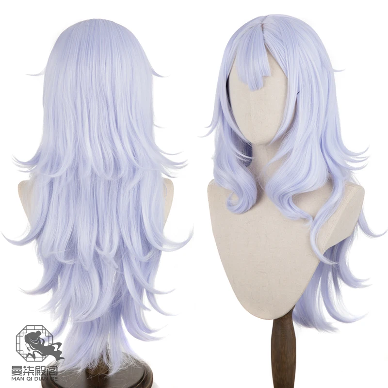 Nina Kosaka Cosplay Wig VTuber Hololive Light Purple Long Synthetic Hair Heat Resistant Halloween Party Carnival + Wig Cap
