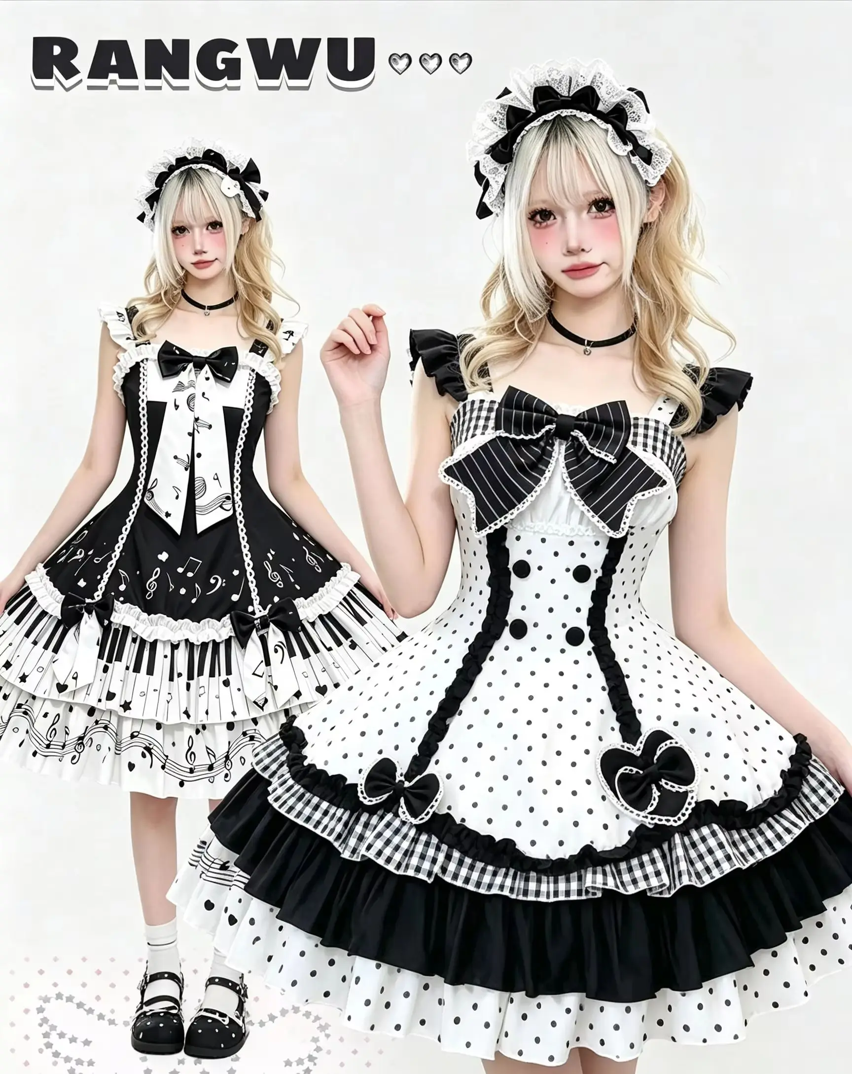 Y2K Fashion Lolita JSK Strap Dress For Girls Sweet Japanese Kawaii Lace Sleeveless A-line Cosplay Party Costume Dress