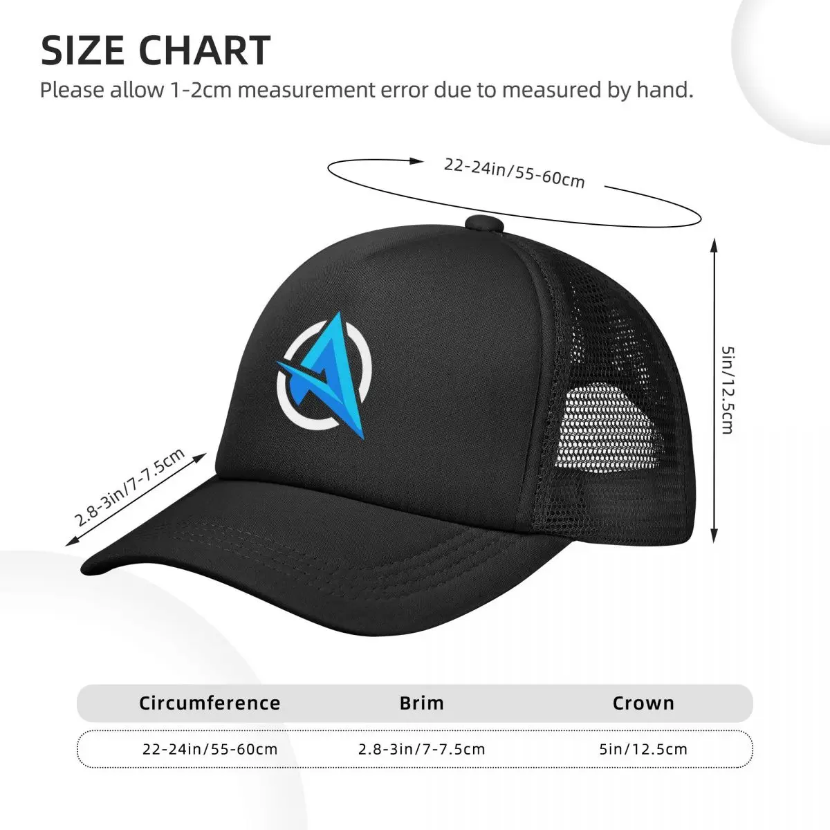 Ali A YouTube Twitch Gamer Or Adults Mesh Baseball Caps Snapback Fashion Baseball Hats Breathable Casquette Outdoor Unisex