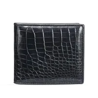 2025New Fashion Business Men's Alligator Wallets Real Crocodile Genuine  Wallet Boy Brand Luxury Card Holder Purse WT126