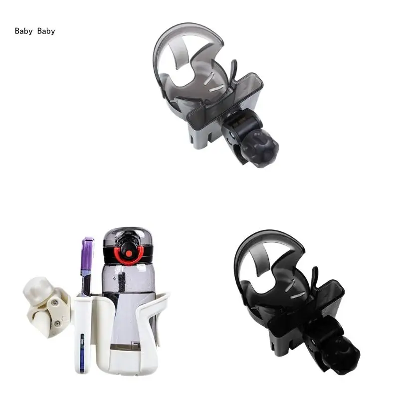 

Cup Stand & Phone Mount Combo Lightweight Drink Holder with Smartphone Mount Simple Installation for Baby Stroller Q81A