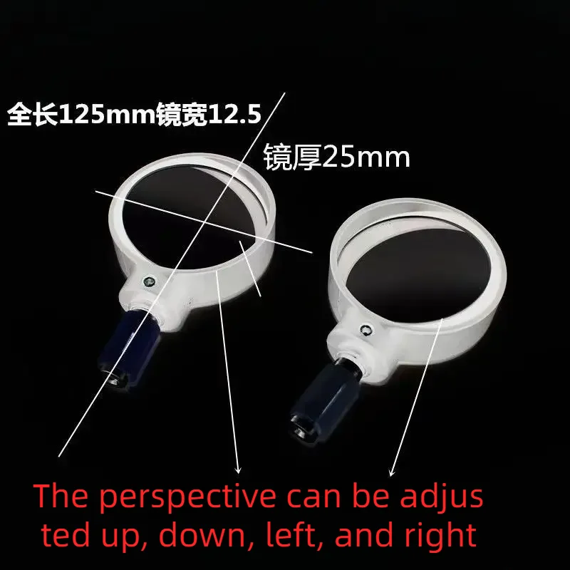 Pair Universal Motorcycle Mirror Chrome plated Black 22mm Handle Bar End Rearview Side Mirrors Motor Accessories