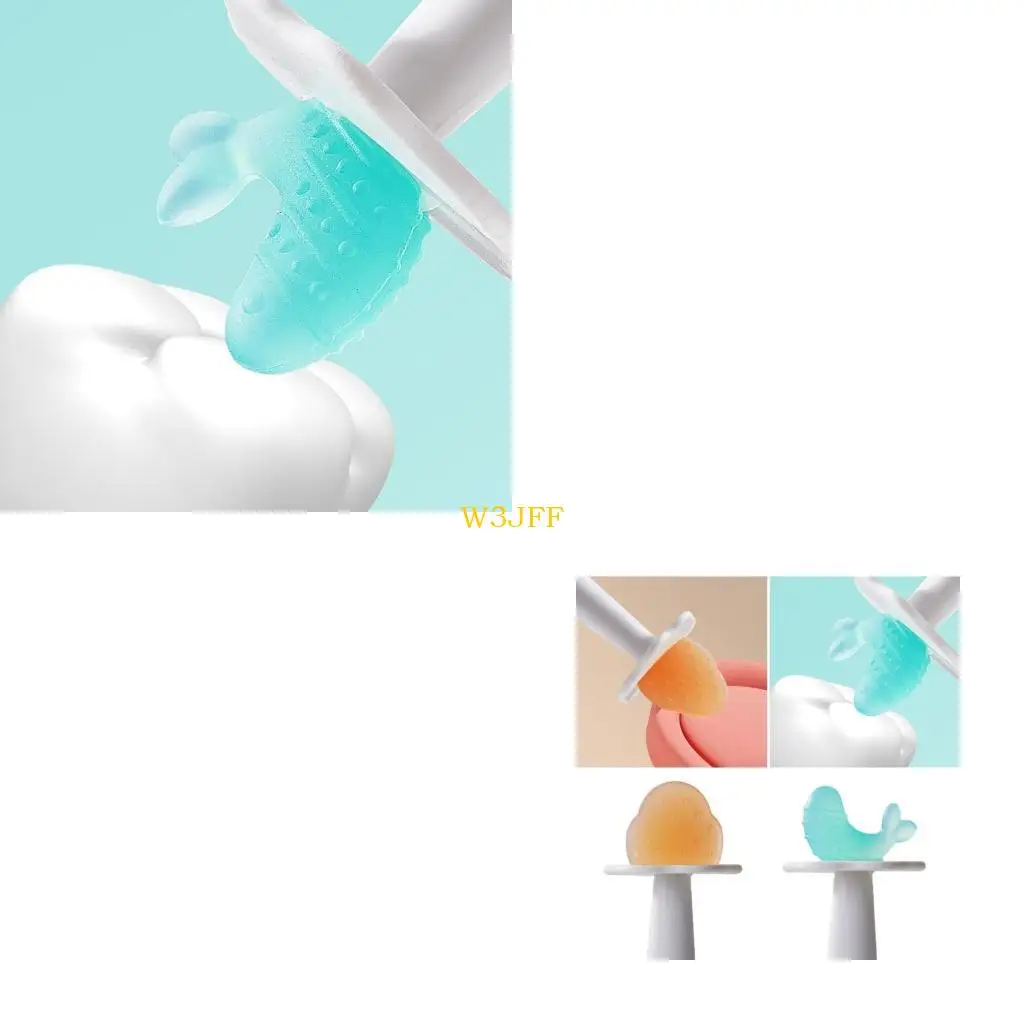 

W3JF Teething Toy Silicone Texture Teether Toy Molar Rod Infant Product