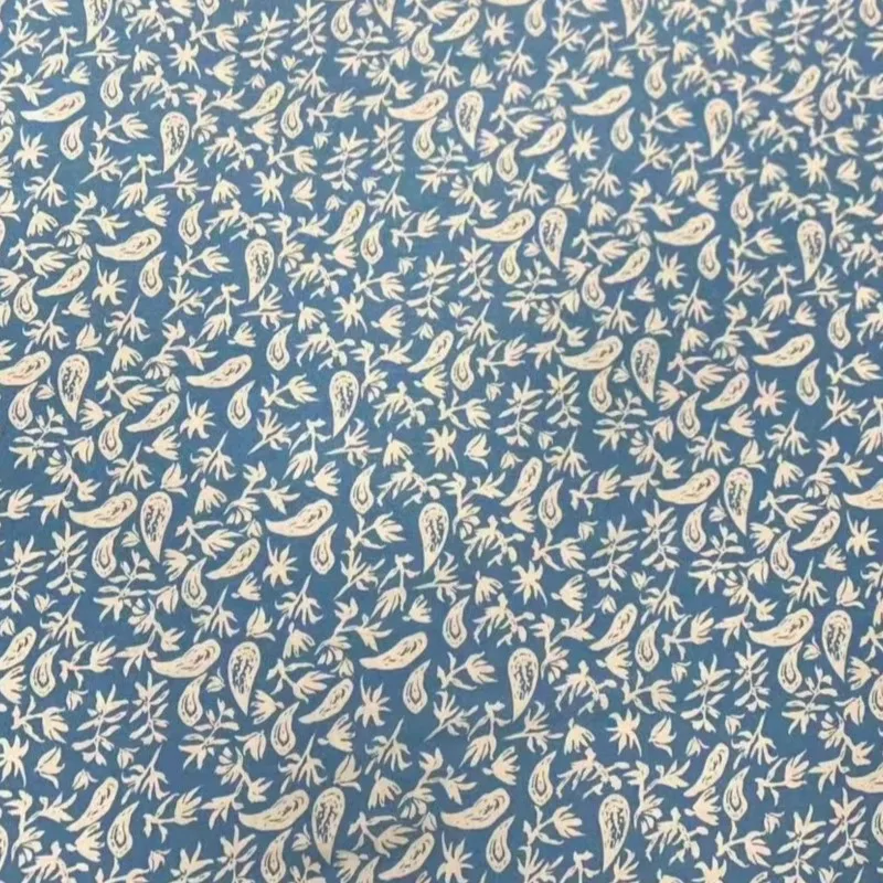 

silk floral fabric 45s artificial cotton printed cotton, spring /summer fabric printed fabric, dress pants clothing fabric