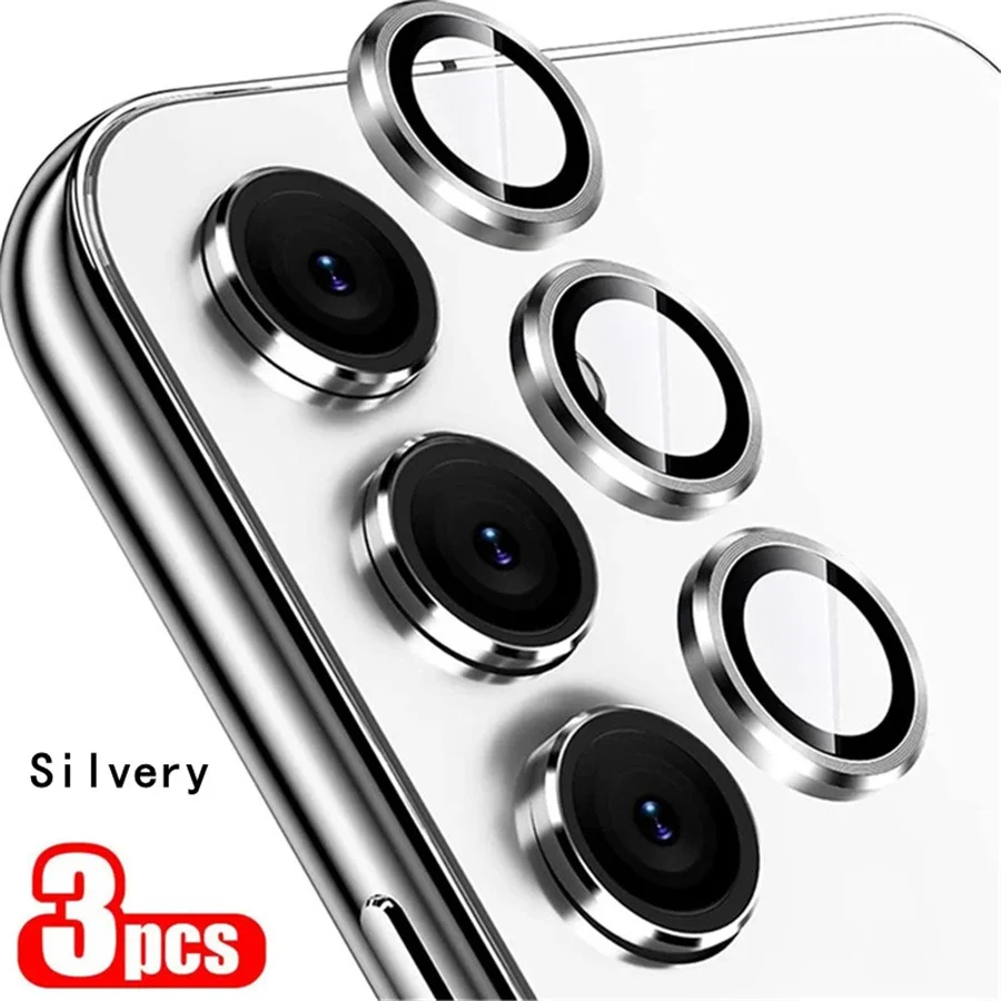 1Set Metallic Luster Lens Protector Cover Ziai For Samsung Galaxy S25 Plus S23 FE S24 A15 A35 A55 Protect Camera Protection