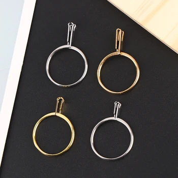 クローメッシュ宝石ホルダー,スプリング型リング,ダイヤモンドディスプレイ,ジュエリーツール機器,4個