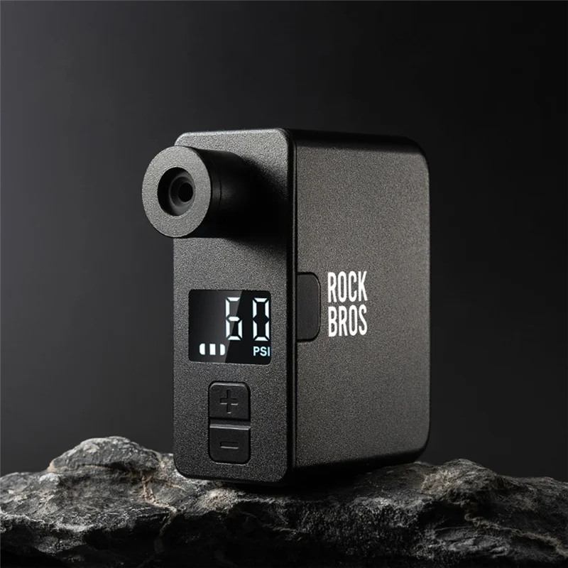 

Новый-ROCKBROS велосипедный электрический насос портативный мини-насос для накачивания воздуха светодиодный дисплей 120PSI MTB дорожный мотоцикл велосипедный насос для шин