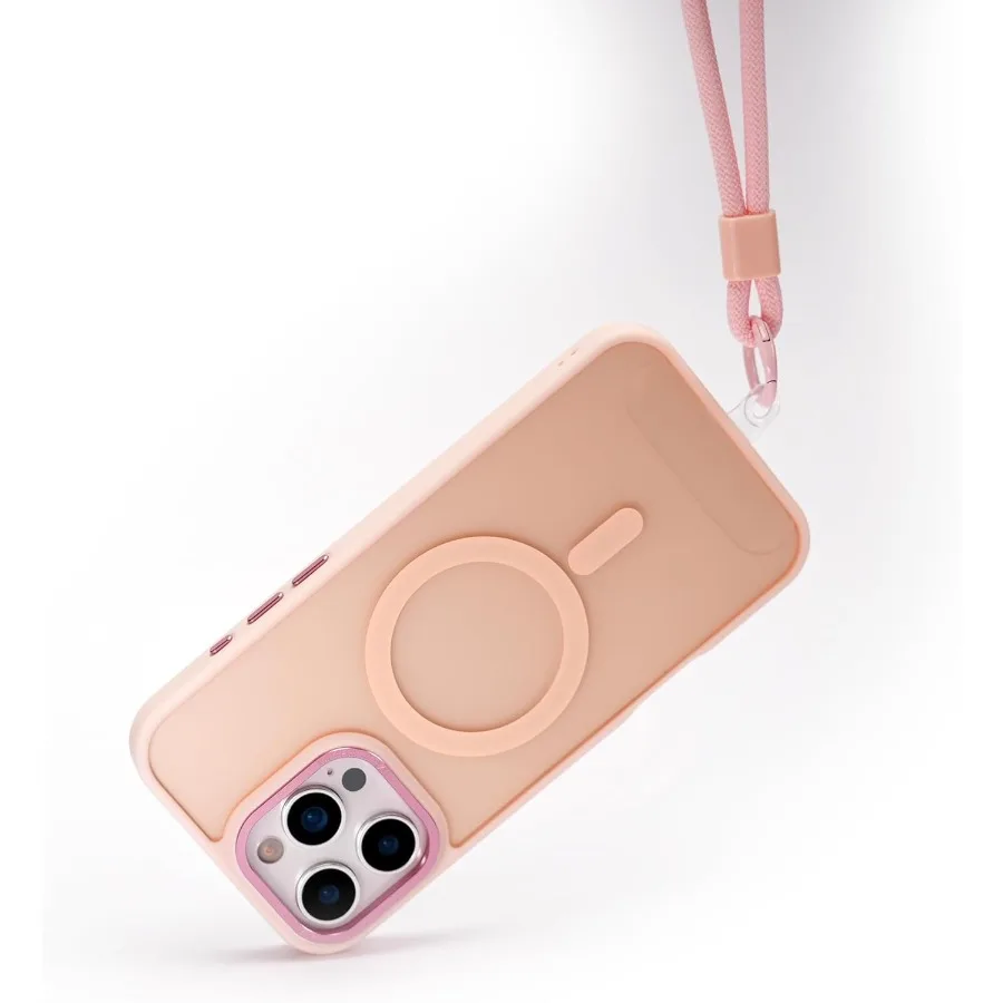 

Защита от падения в стиле милитари с повышенной магнитной прочностью и противоударным дизайном для iPhone 16, совместим с MagSafe