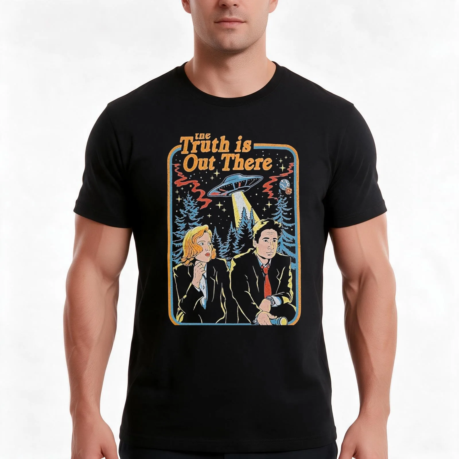 The truth is out there - X Files funny, The truth is out there - X Files is hilarious T-Shirt, Summer Casual Cotton Tee