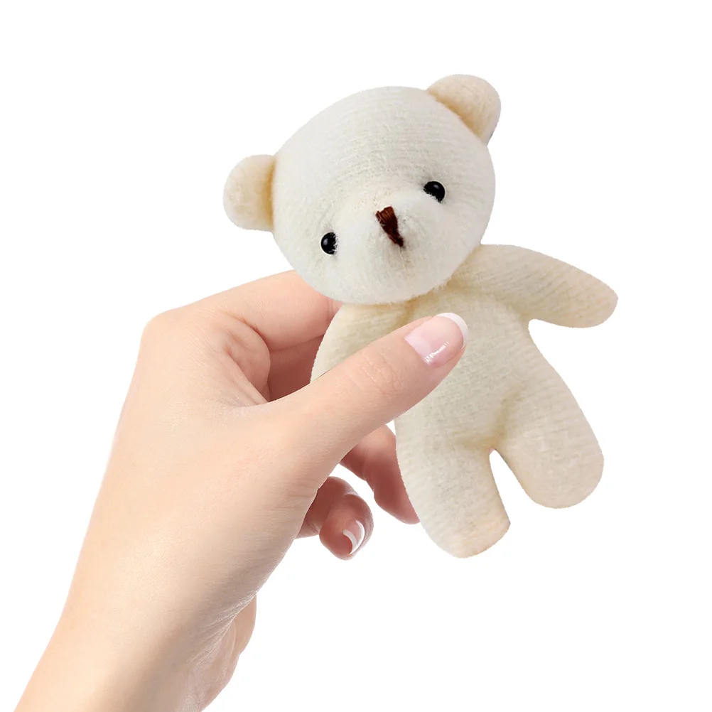 Mini oso multifunción de decoración para niños, figuritas artesanales adorables, oso pequeño, COLLAR COLGANTE, juguetes hechos a mano, 20 piezas