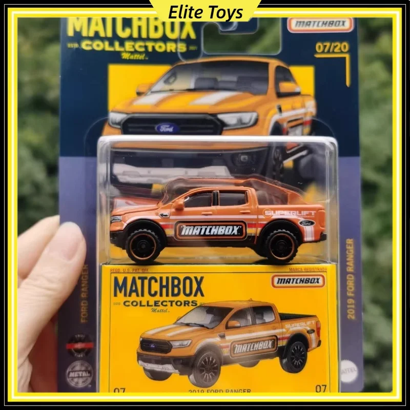 

Mattel Match Box коллекционная серия 2019, Ford Ranger, металл, масштаб 1:64, литая под давлением модель автомобиля, коллекционная игрушка, подарок для мальчиков