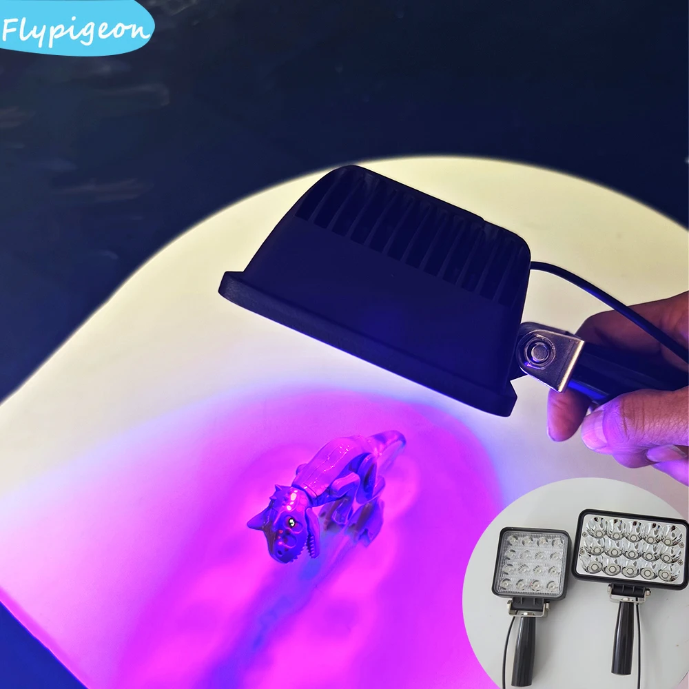 UV Curing Lamp Handheld UV Light  365nm 395nm 405nm for Resin Crystal Drop Glue, Ink Paint & PCB UV Curing Light