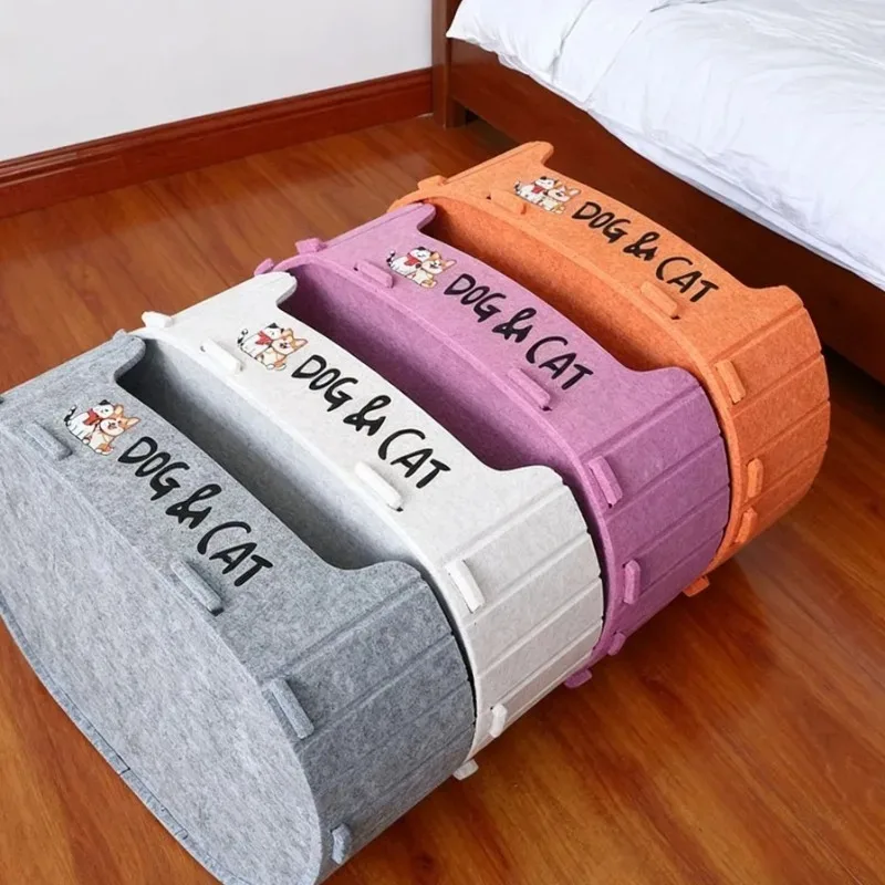 

New Four Seasons Universal Felt Pet Bed Scratch Resistant Wear-Resistant Felt Maternity Beds and Cat Beds for Cats and Dogs