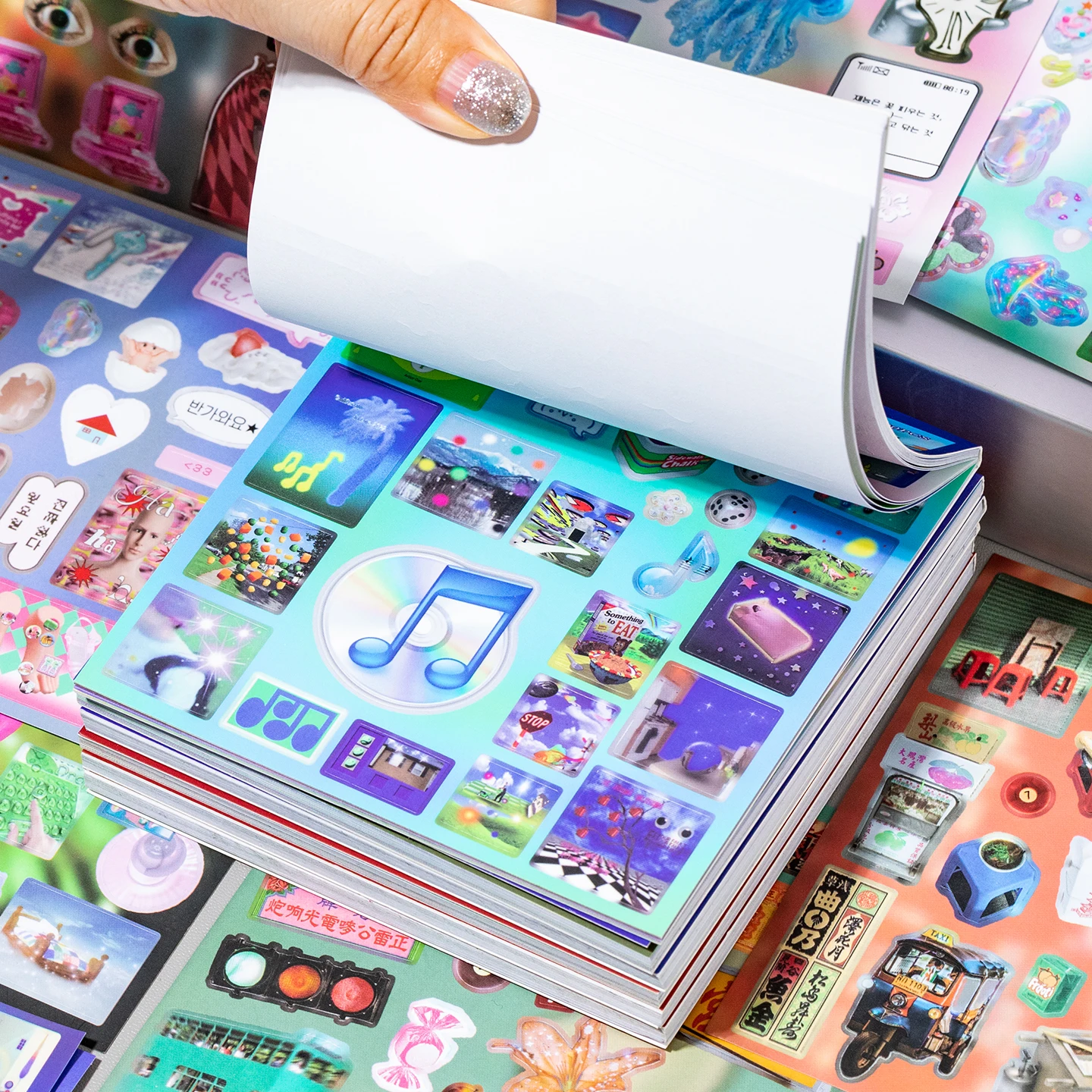 Kawaii Showa Style 20sheets Die cut Stickers Book Creative DIY Scrapbook Handmade Journal Supplies Aesthetics Stationery