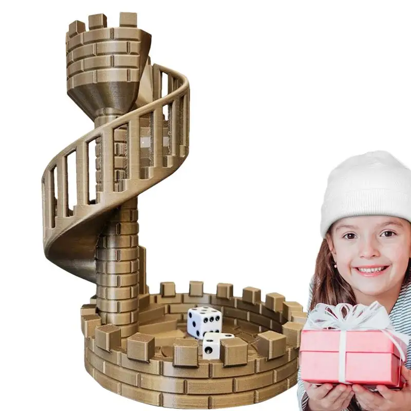 Castle Dice Tower Dice Rolling Tower Dice Tower Ancient Roman Castle Theme Dice Rolling Tower Desktop Decorations Tabletop Games